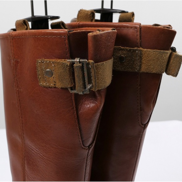 Sorel Leather Slimpack Equestrian Riding Boots Women's sz 6 Cinnamon 15" Tall - Picture 11 of 15